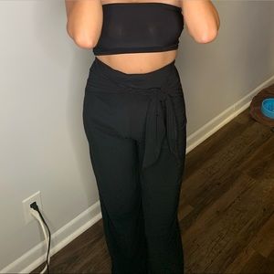 Nasty Gal Flare Black Pants